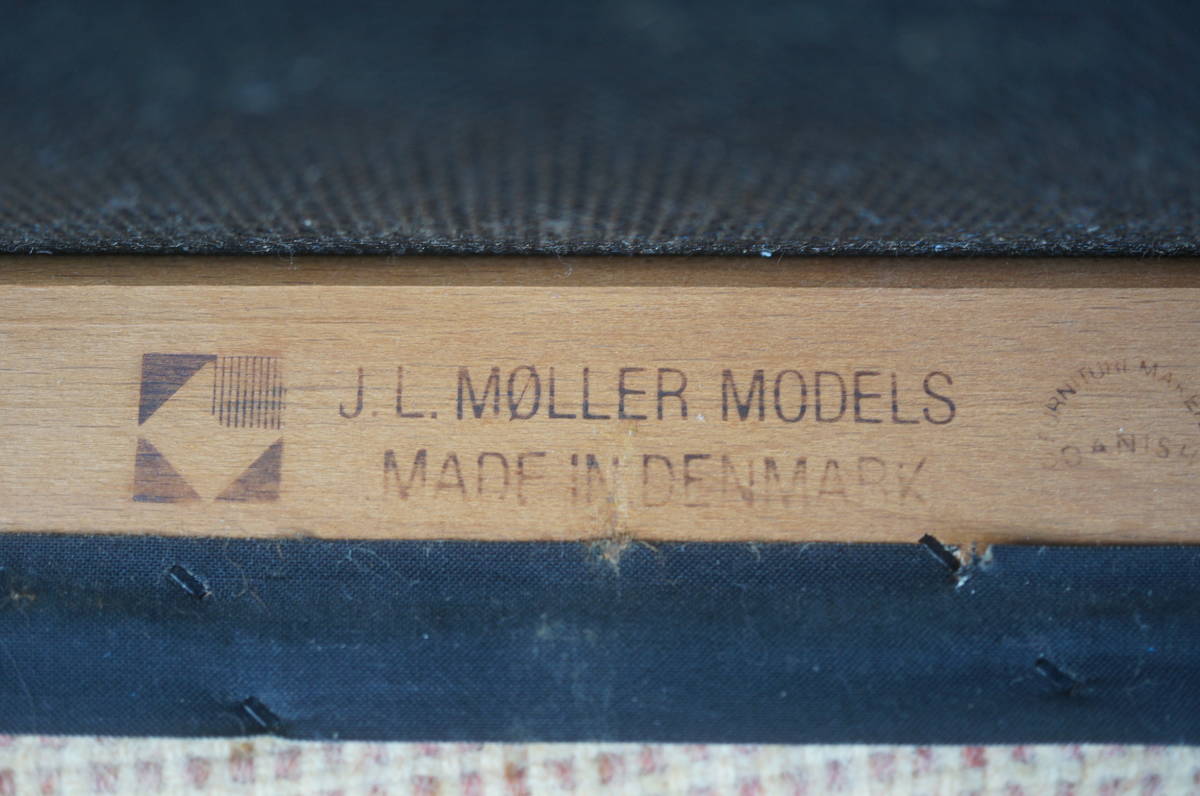 希少 J.L.MOLLER ダイニングチェア No.82 ローズウッド ハイバック J.Lモラー 北欧家具 デンマーク ビンテージ A_画像5