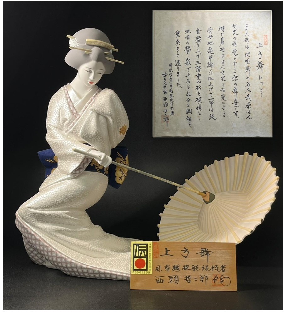 Yahoo!オークション - 美人日本人形【西頭 哲三郎作 上方舞 Yahoo!オークション - 美人日本人形【西頭 哲三郎作 上方舞