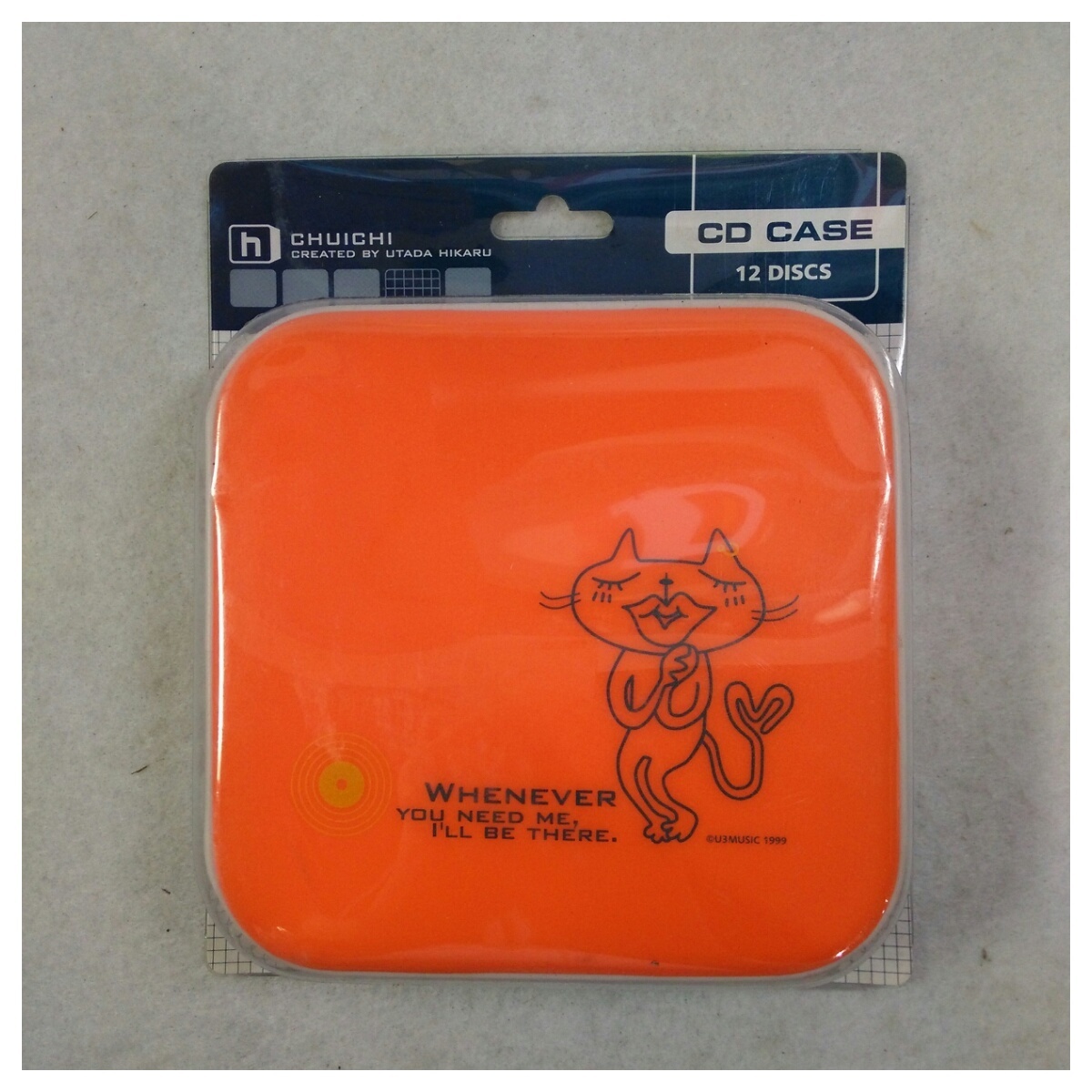 【未使用品】CDケース 12枚収納 CDC003 オレンジ CREATED BY 宇多田ヒカルの画像1