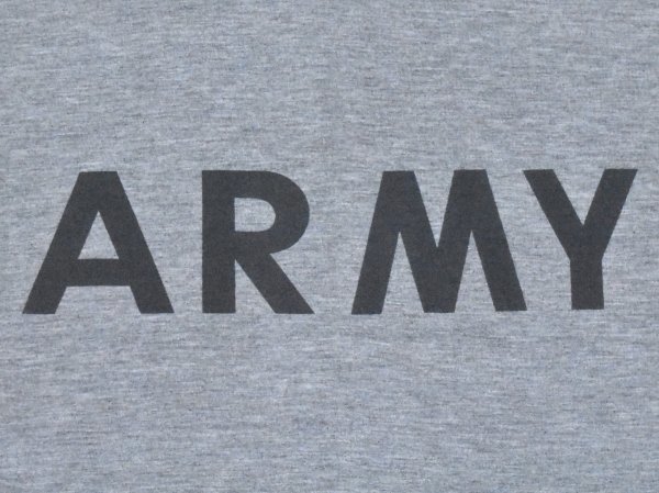 USA古着 米軍 ARMY ロゴ Tシャツ sizeM L相当 灰色 グレー US アーミー ミリタリー 軍物 ポリエステル アメリカ アメカジ_画像3