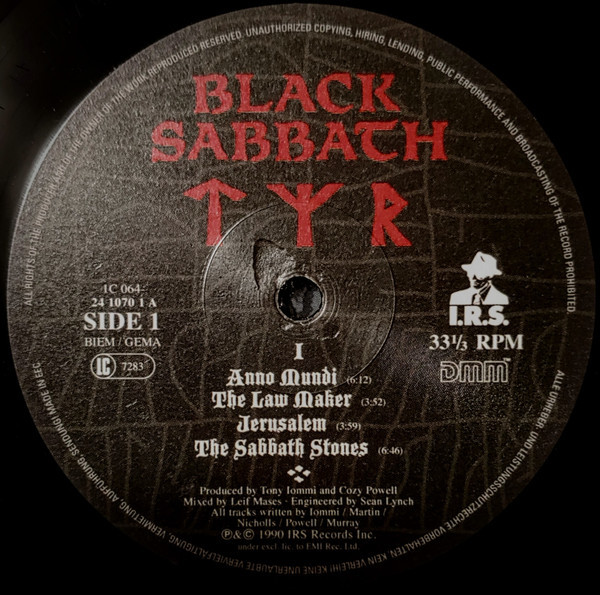 Black Sabbath ブラック・サバス - TYR 限定再発アナログ・レコード_画像3