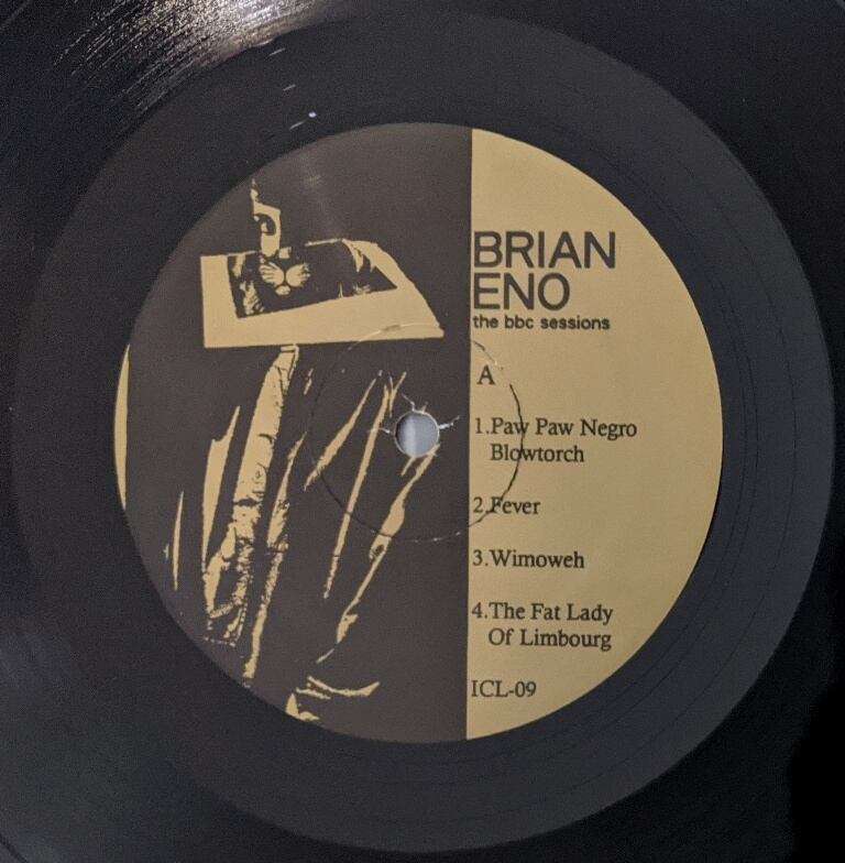 Brian Eno ブライアン・イーノ - The BBC Sessions 限定アナログ・レコード