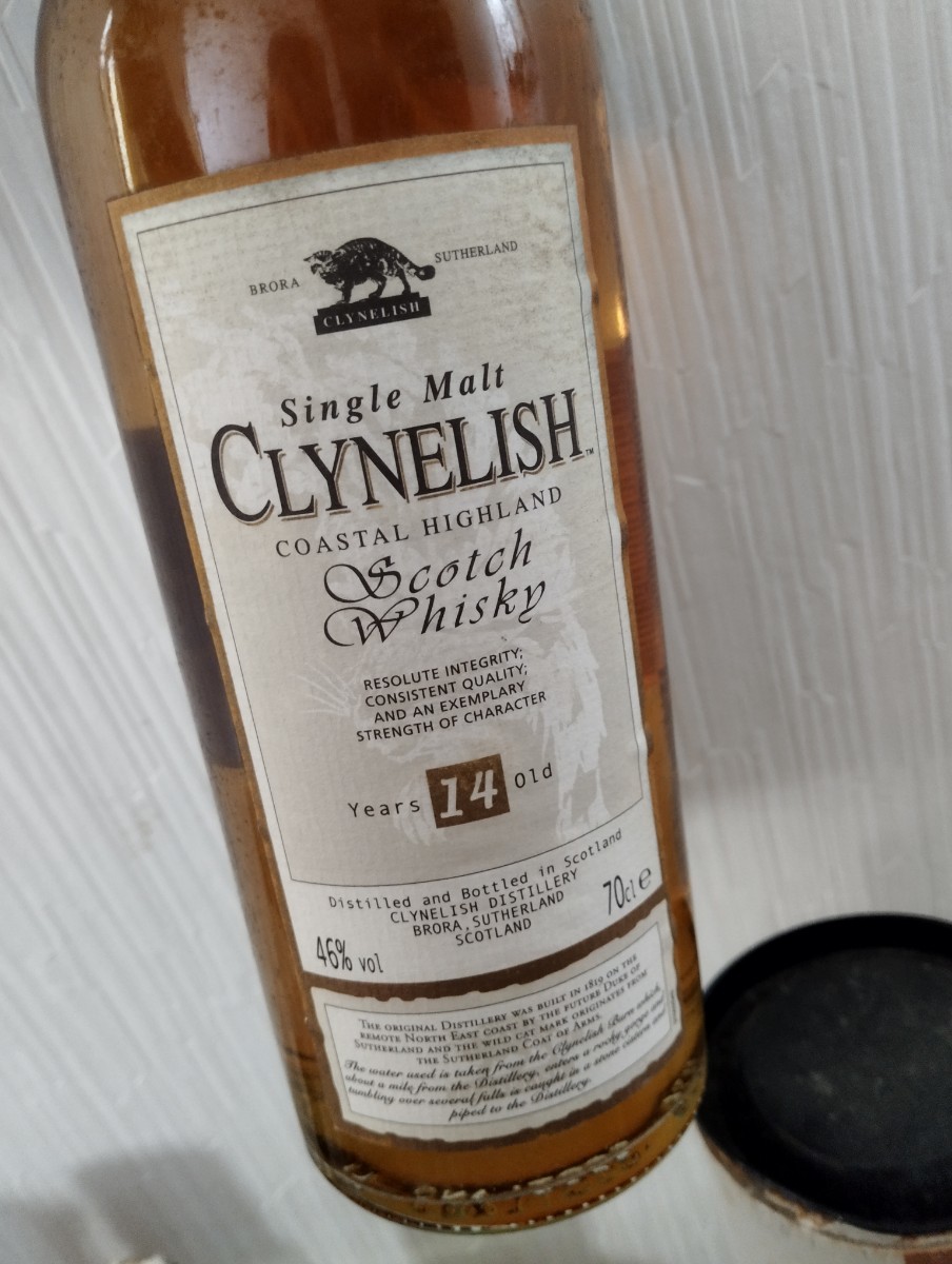 旧ラベル　クライヌリッシュ　14年　オールドボトル　clynelish ハイランド　シングルモルトウイスキー　旧ボトル_画像2