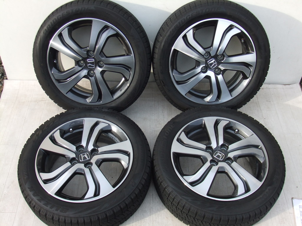 美品 ホンダ純正ホイール ENKEI グレイス フィット シャトル 6J 100 +53 2019年製 VRX2 185/55R16 4本 H04_画像1