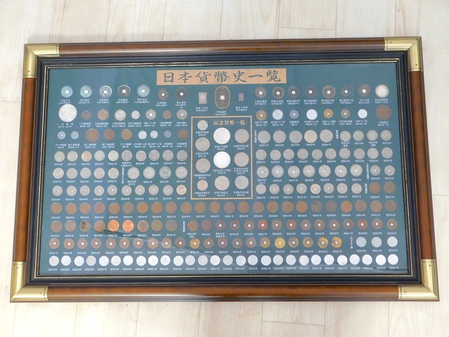 M401Mちょる☆日本貨幣史一覧☆日本古銭☆現行通貨☆総枚数220枚 額
