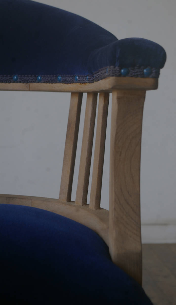 【古い木製回転チェア 椅子】アンティーク店舗ギャラリーカフェ什器スツールソファドクターチェアベンチテーブル机デスクオブジェケビント_画像3