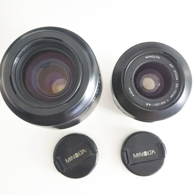 MINOLTA レンズ カメラバッグ レンズケース 4個セット AF 70-210 35-70 カメラ 光学機器 ミノルタ 現状渡し_画像2