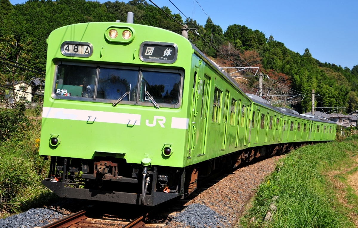 鉄道 デジ 写真 画像 103系 団臨 和歌山線入線 3_画像1