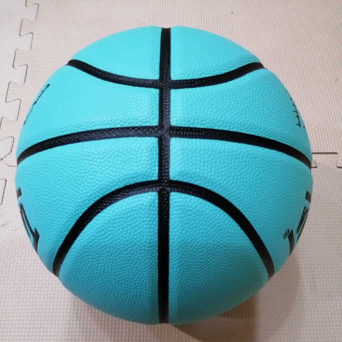 新品 バスケットボール 7号 合成皮革「TACHIKARA タチカラ FLASHBALL フラッシュボール ライトアクア」検 molten MIKASA TIFFANY COLORの画像6