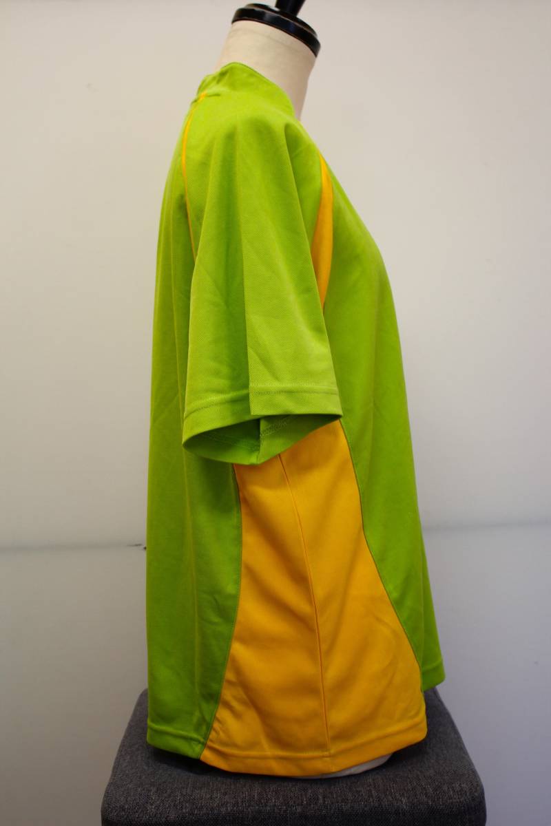MMOA JAPAN moa Japan бадминтон футболка зеленый * желтый размер SS(M соответствует ) для мужчин и женщин 01
