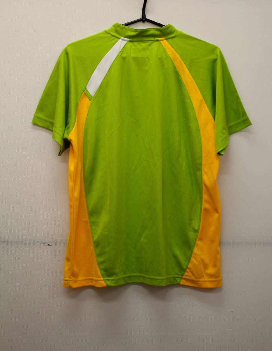 MMOA JAPAN moa Japan бадминтон футболка зеленый * желтый размер SS(M соответствует ) для мужчин и женщин 01