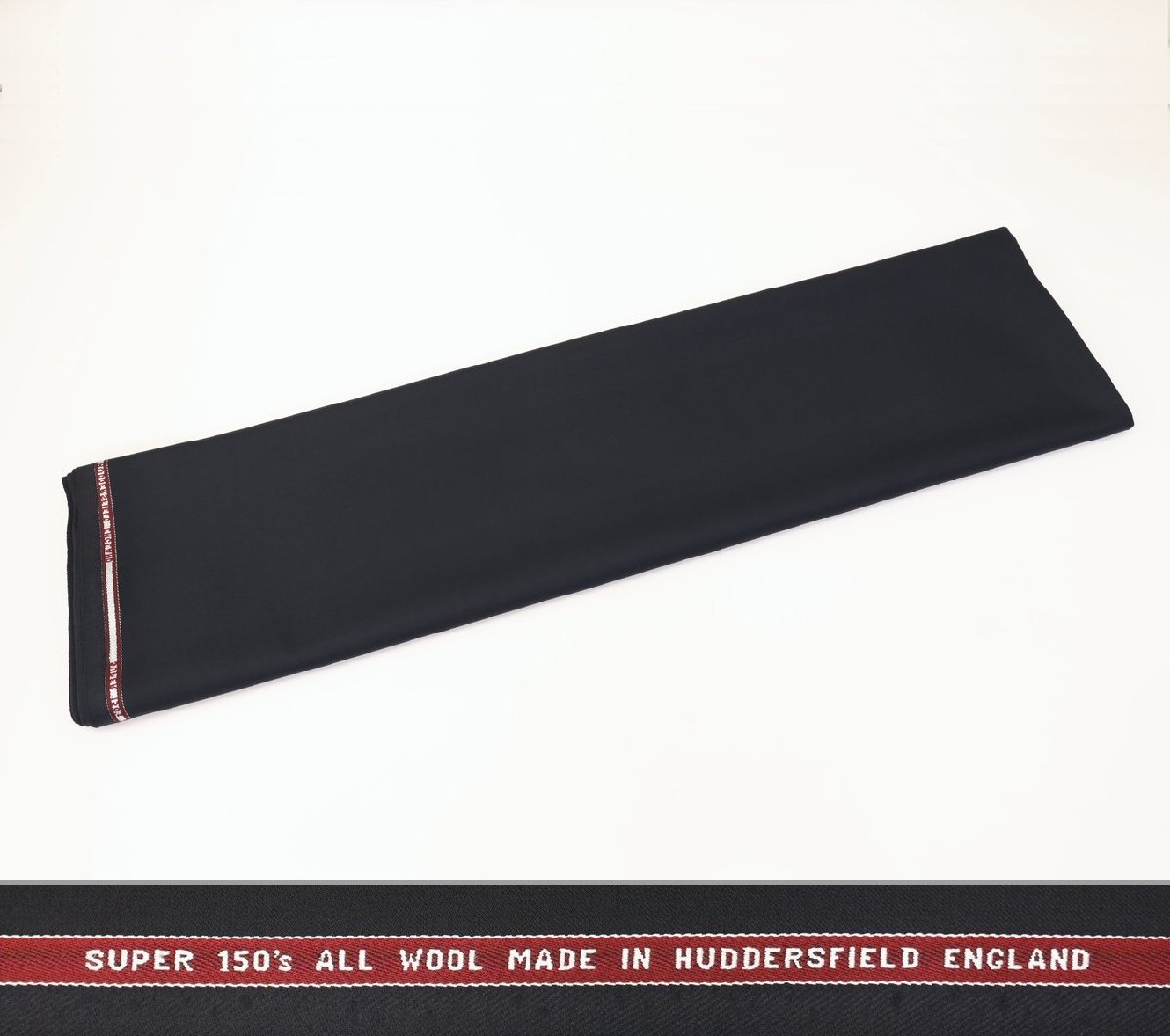 ■ウッドハウス社の超高級スーパー150・黒紺無地・極上の極み・長さ3.2m_画像2