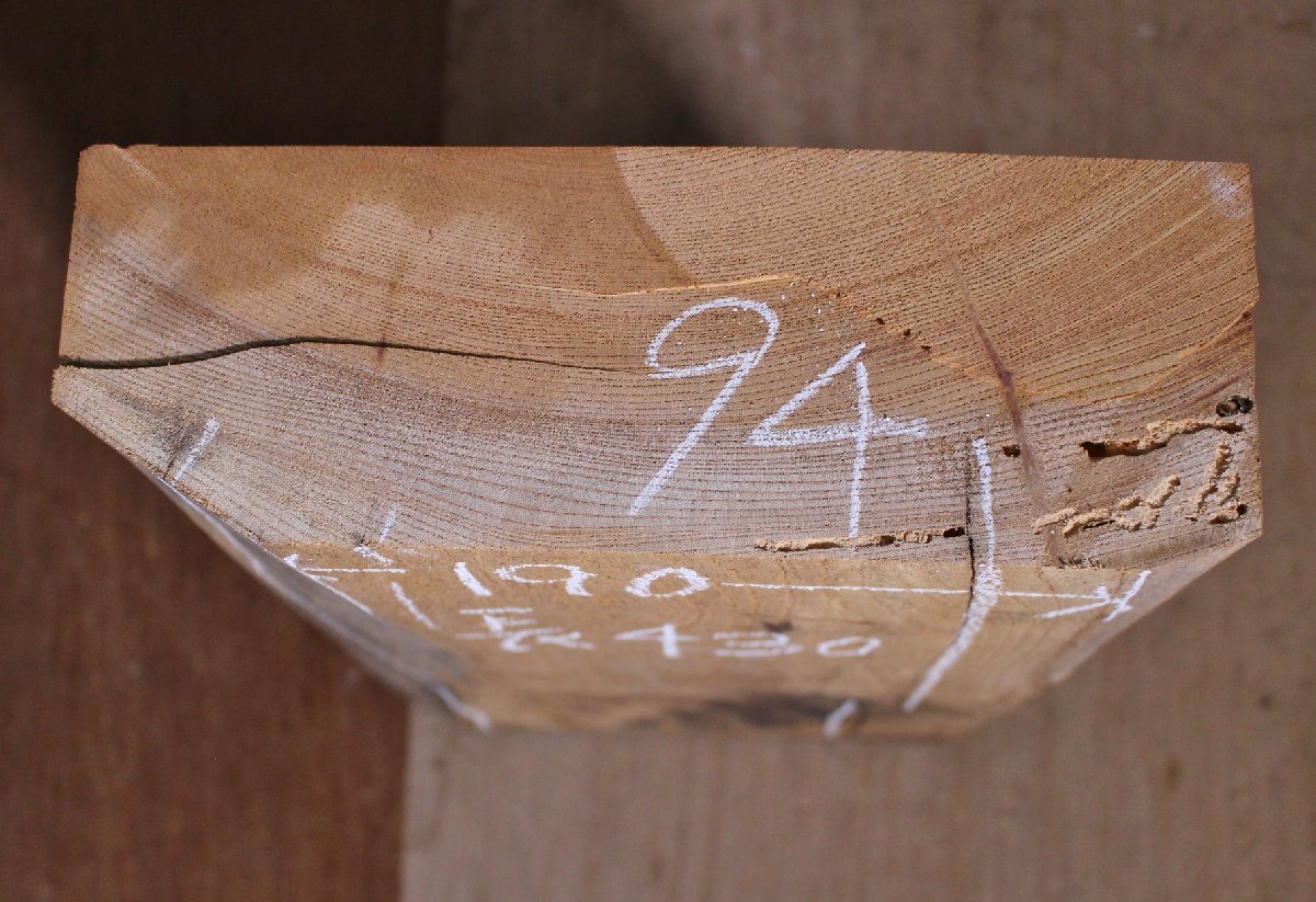 《100サイズ》欅材　ケヤキ板材　DIY板材　hst_0475　木材／端材　_画像4