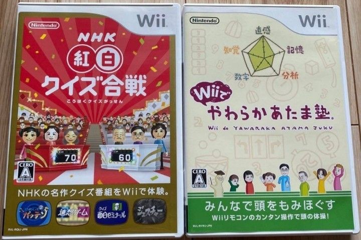Wiiソフト NHK紅白クイズ合戦+Wiiでやわらかあたま塾動作確認