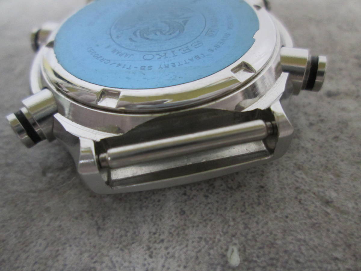 【1002n F5541】SEIKO セイコー S800-0019 SCUBA 200m スキューバ ダイバーズ メンズ腕時計 デジタル 稼働確認済_画像6