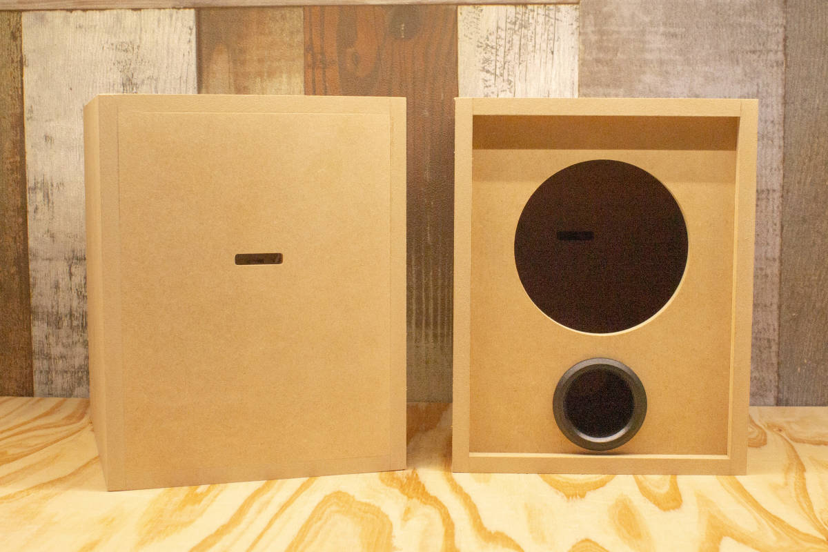 【9M2014JB】9mm厚 MDF ブックシェルフ形状 バッフル板奥配置 前面スリットバスレフ型 エンクロージャー 組立 キット_画像7