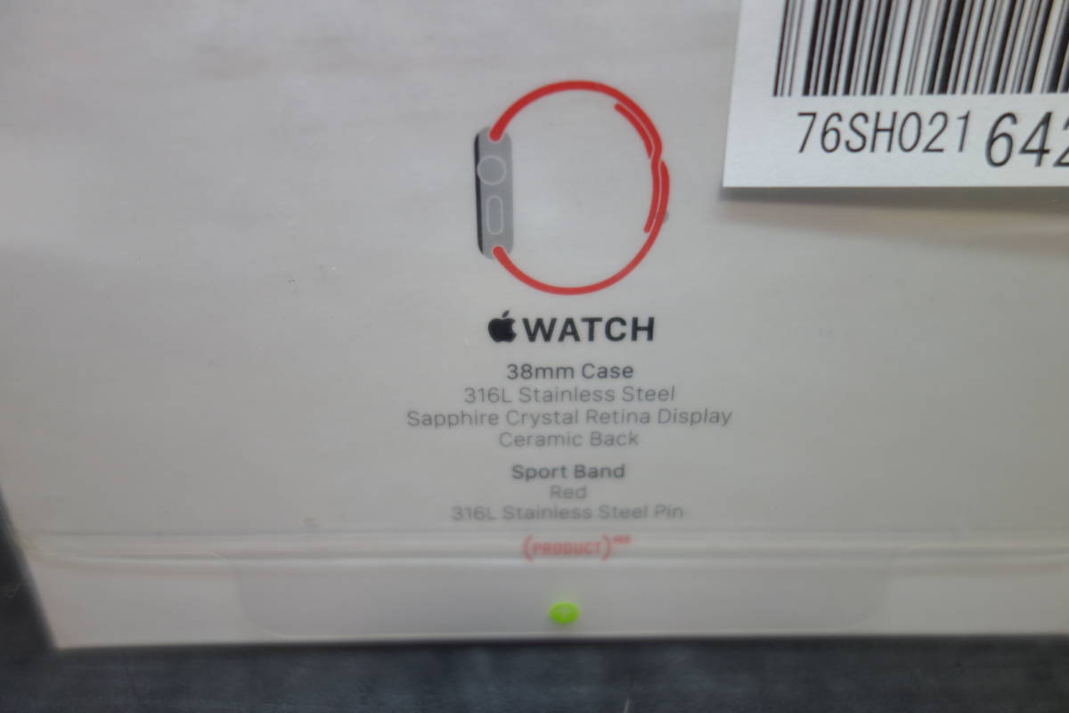 718)新品未開封 ジャンク扱い Apple Watch 38mm MLLD2J/A ステンレス
