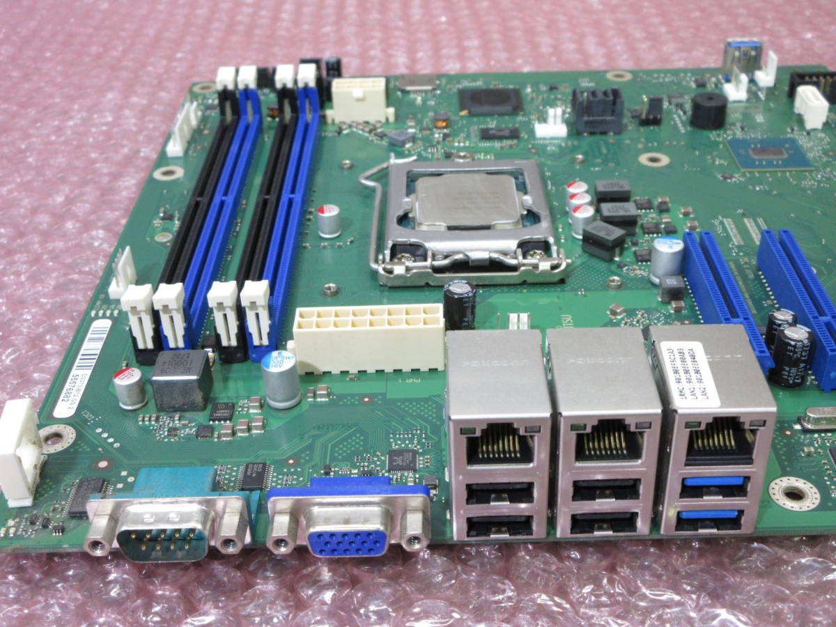 富士通 / マザーボード D3373-B12 GS 2 / CPU Xeon E3-1220v6 付き / PRIMERGY TX1330 M3 取り外し品 / No.R681_画像2