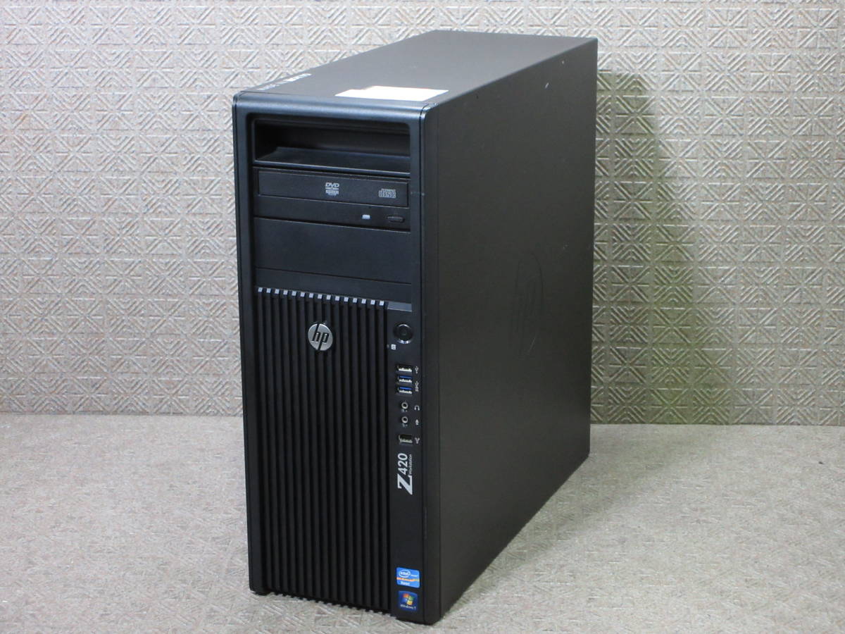 【※HDD無し】HP Z420 Workstation / Xeon E5-1620v2 3.70GHz / 16GB / Quadro k4000 / DVD-ROM / No.R521_画像1