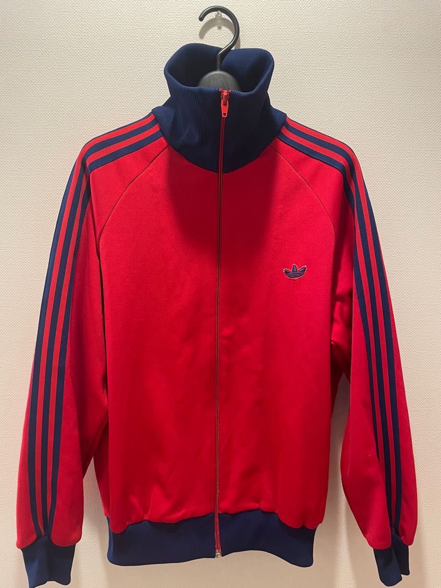 70s 80s adidas アディダス トラックジャケット ジャージ レッド