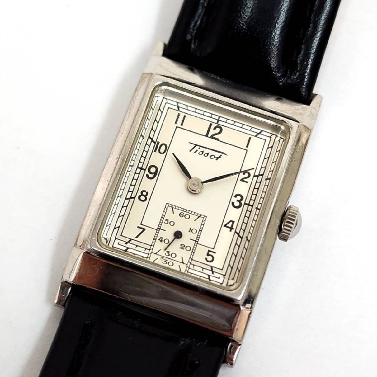 TISSOT ティソ Z173W スモセコ スクエア クォーツ シルバーカラー 腕時計 アンティーク コレクション