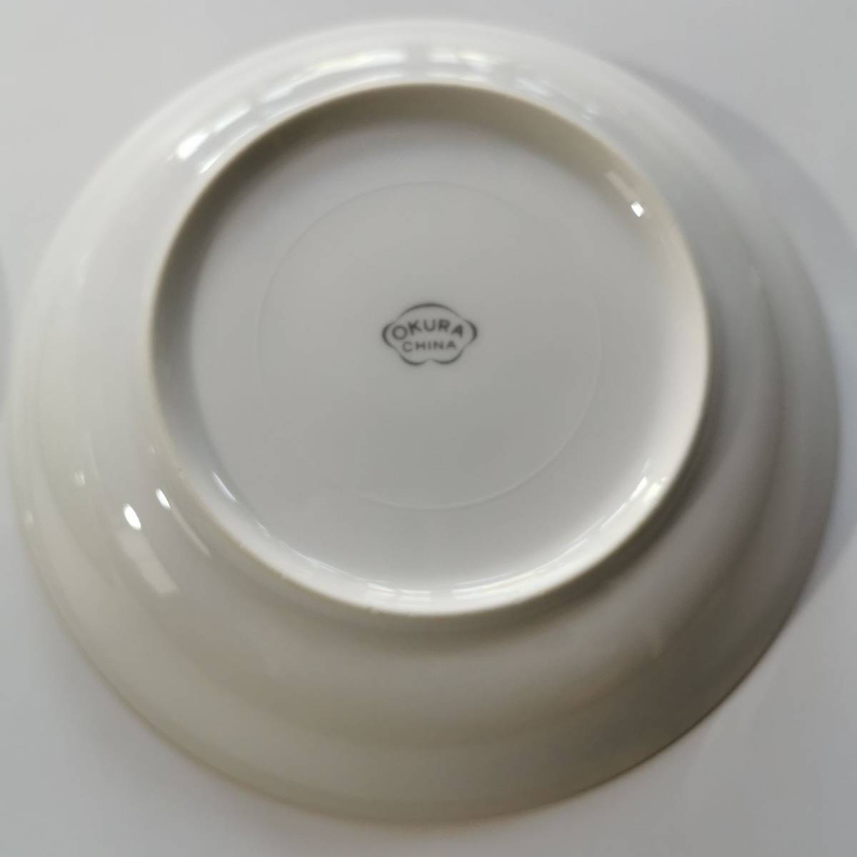 大倉陶園 シルバー印 ブルーローズ＆金縁 14cmディーププレート フルーツ皿 小皿2枚セット USED美品の画像6
