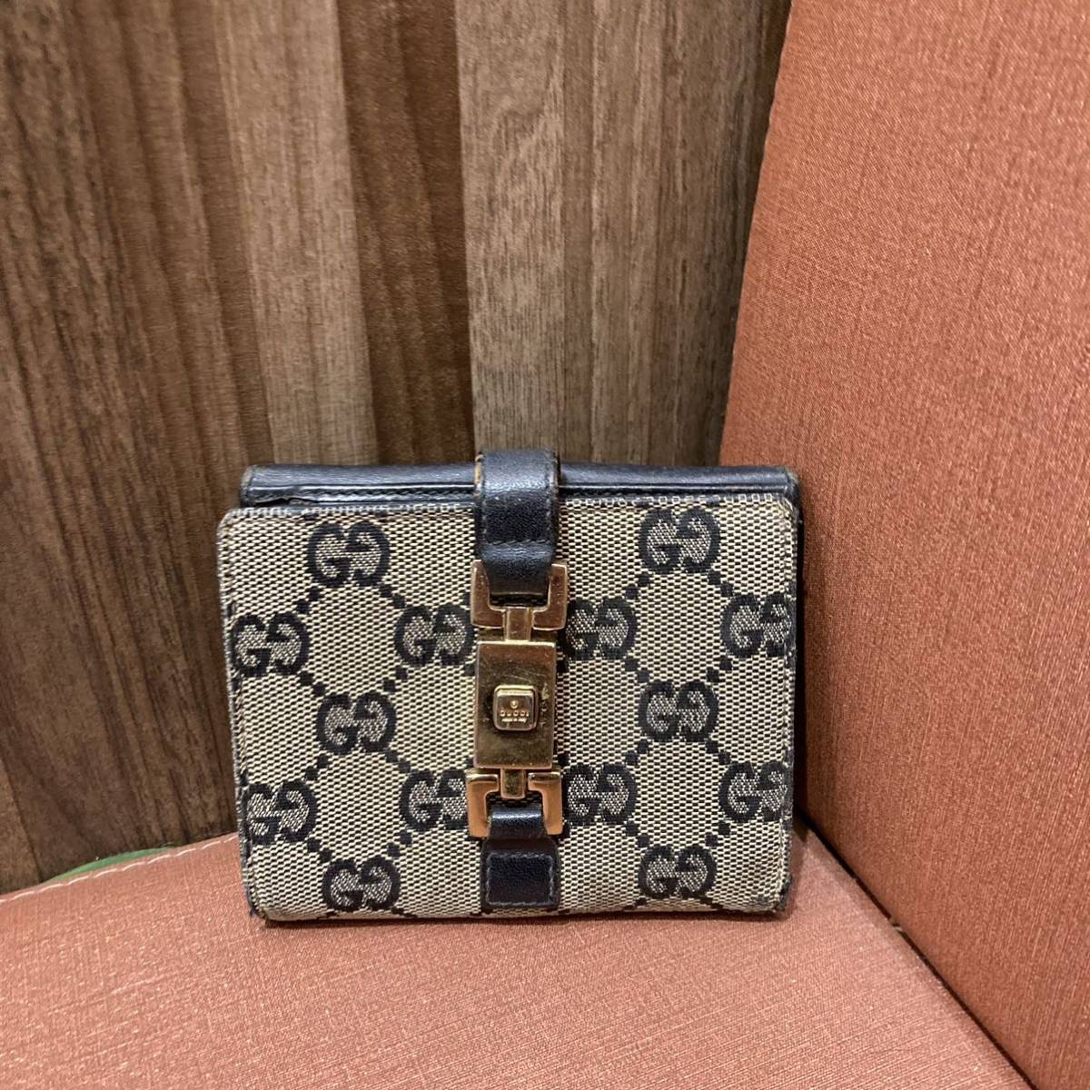 GUCCI グッチ ジャッキー GGキャンバス 財布 二つ折り財布 レディース メンズ ブランド 人気 小物 ファッション おしゃれ アイテム