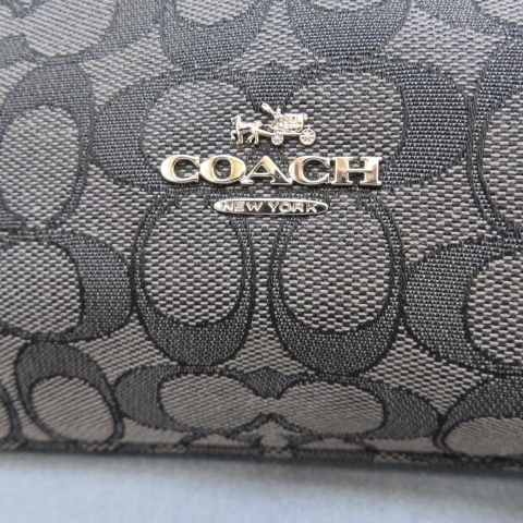 RKO210★COACH/コーチ シグネチャ　ショルダーバッグ　濃グレー　F1792-F58327★A_画像2