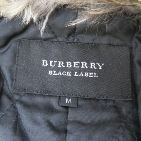 YSS3917★BURBERRY BLACK LABEL/バーバリーブラックレーベル シングルレザーライダースジャケット ラムレザー 羊革 Mサイズ★A_画像6