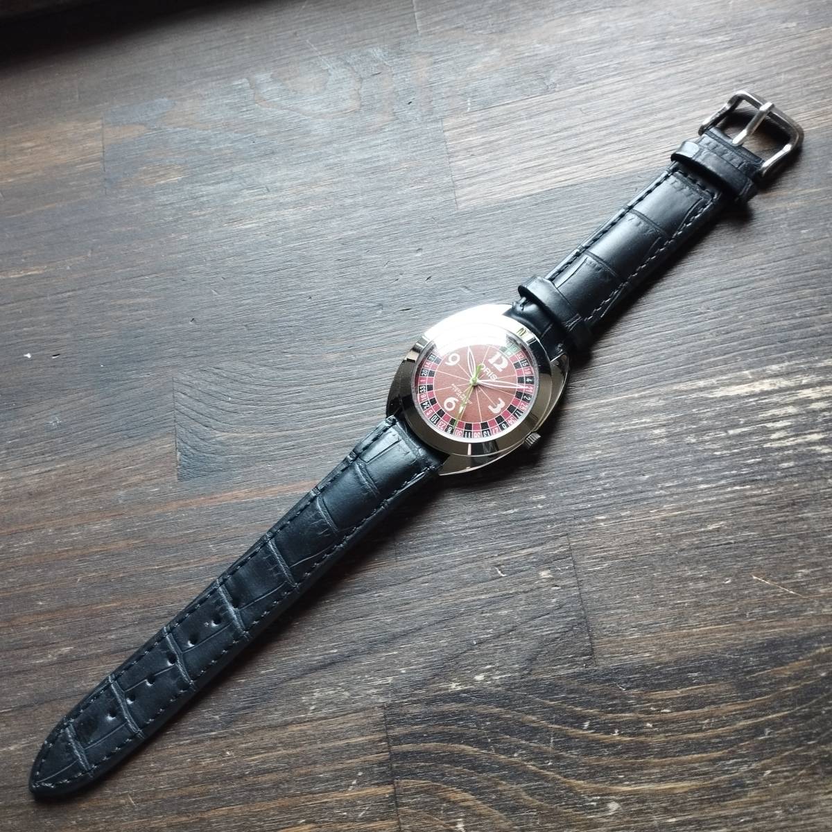 ●希少！●オリス■ORIS 手巻き機械式1980年代ヴィンテージメンズ腕時計アンティーク即納 男性人気ブランド1028bの画像6
