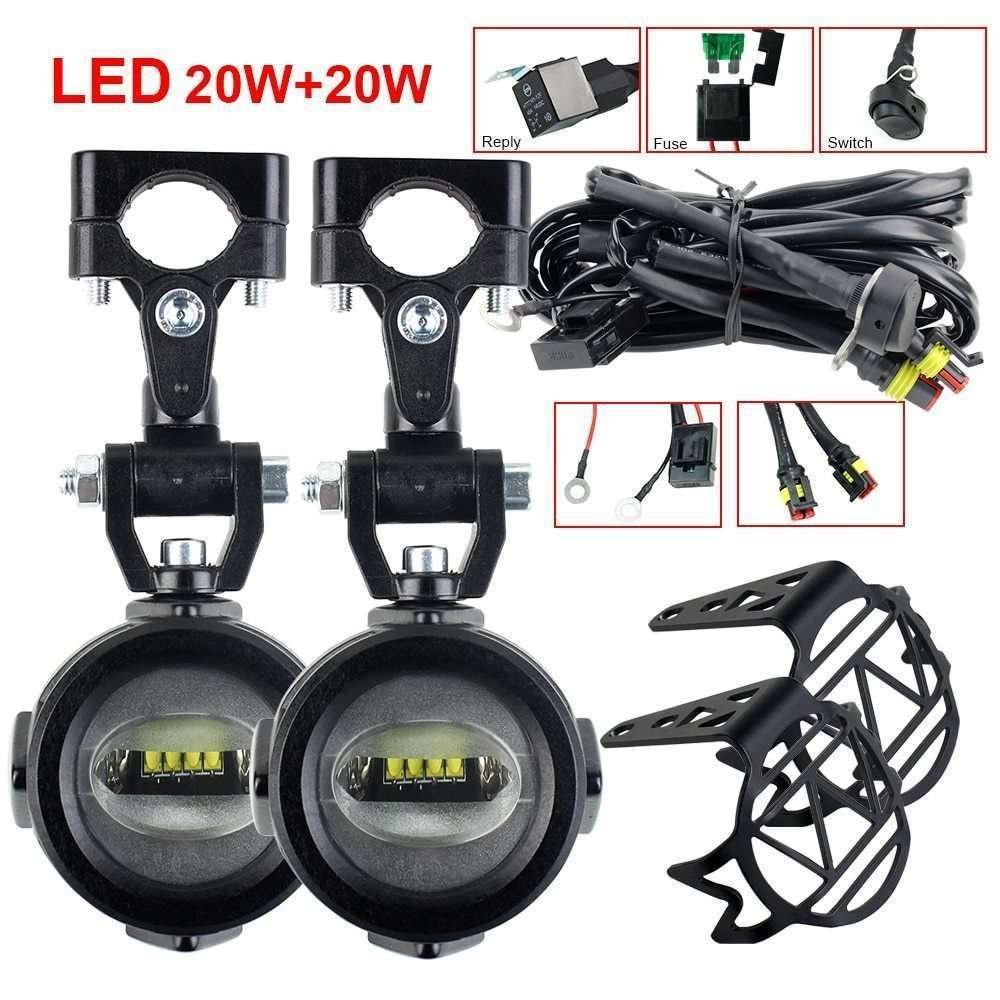 補助フォグランプフロントブラケットled駆動bmw R1200GS冒険lc F650GS F800GS F700GSバイクヘッドライト Light_画像2