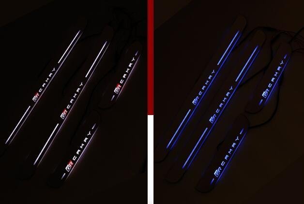 新品 激安価 新型カムリ70系 G X WS専用ステップガーニッシュ スカッフ プレート　4pセット　2種可選 　_画像1