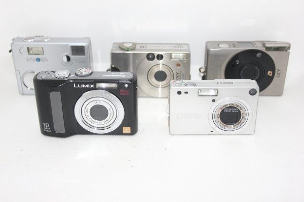 【カメラ5台まとめ売り】Panasonic・Canon・PENTAX・MINOLTA #0093-547
