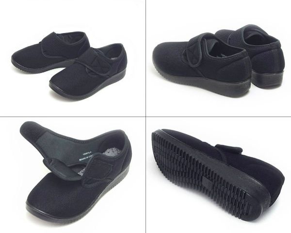 [2 pairs set ] outlet nursing shoes 21.5cm same etc. ( inscription 22.5) black li is bili shoes touch fasteners man and woman use 15022 ②