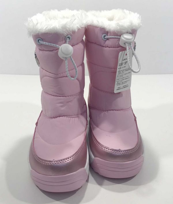 B товар down ботинки 17.0cm розовый боты winter ботинки защищающий от холода ботинки флис боа . скользить низ широкий Heart очарование 17982 ②