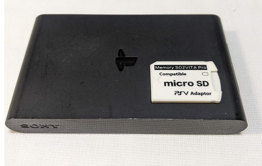 PlayStation Vita TV 黒 本体 VTE-1001 FW3.60 microSDカードアダプタ(SD2Vita)のおまけ付き