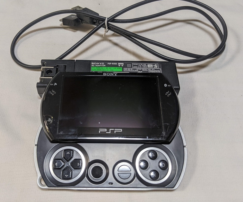 PlayStation Portable go (PSP-N1000PB) 本体 中古良品 PSP go_画像1