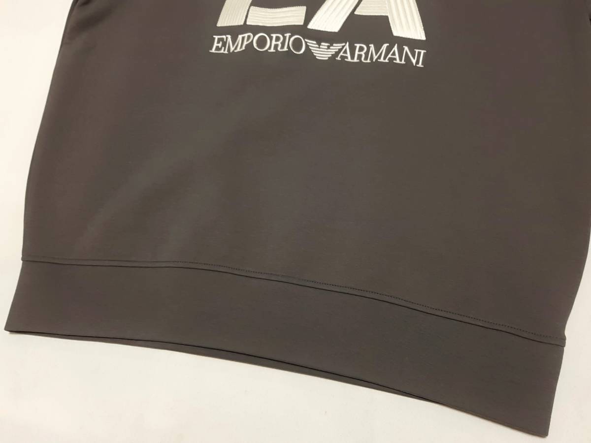 [ new goods ] EMPORIO ARMANI [EA]. embroidery with logo [ men's * jersey Parker ]*2022-23 year autumn winter model size :L(50 corresponding ) * color : gray 