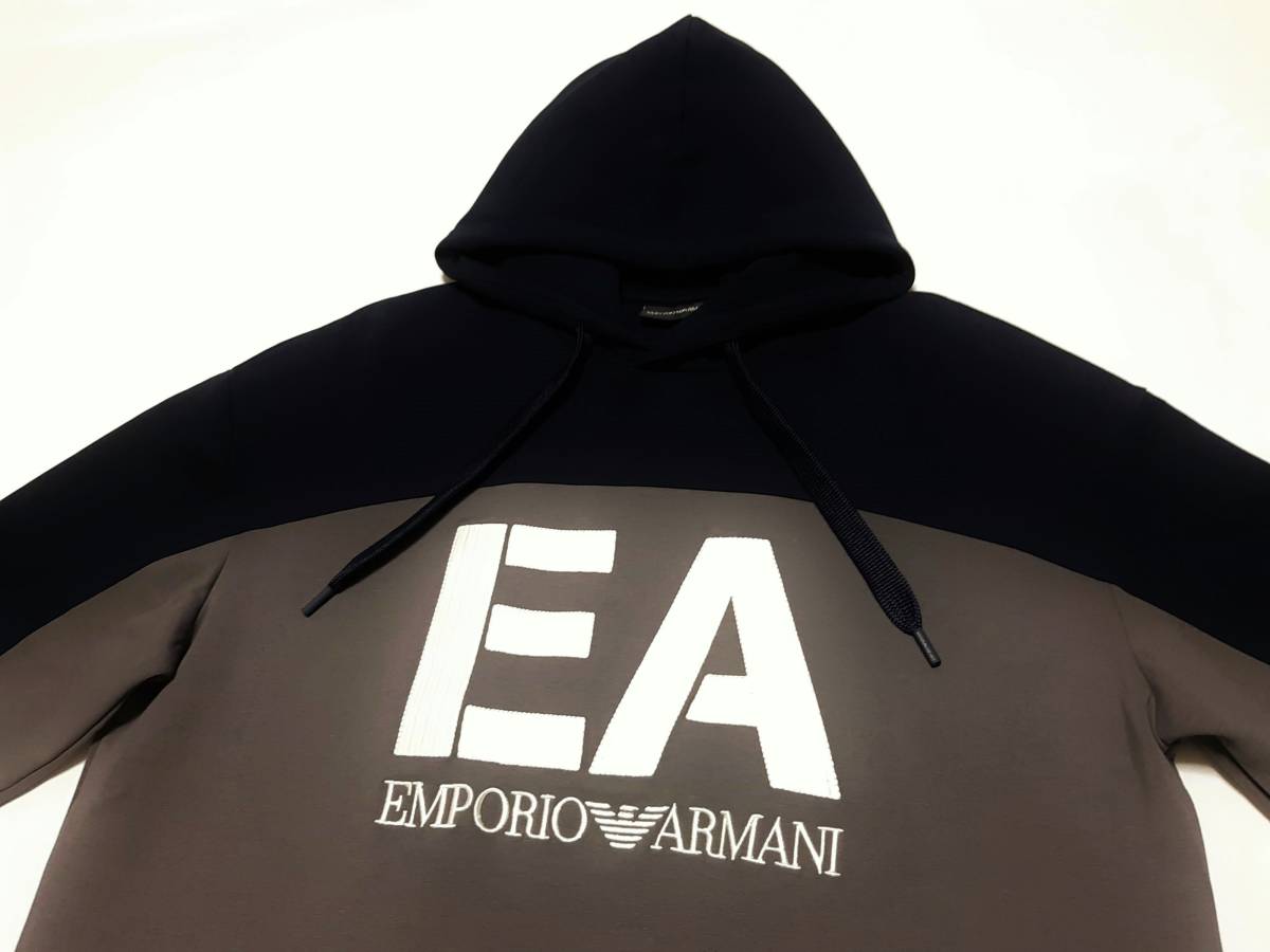 [ new goods ] EMPORIO ARMANI [EA]. embroidery with logo [ men's * jersey Parker ]*2022-23 year autumn winter model size :L(50 corresponding ) * color : gray 
