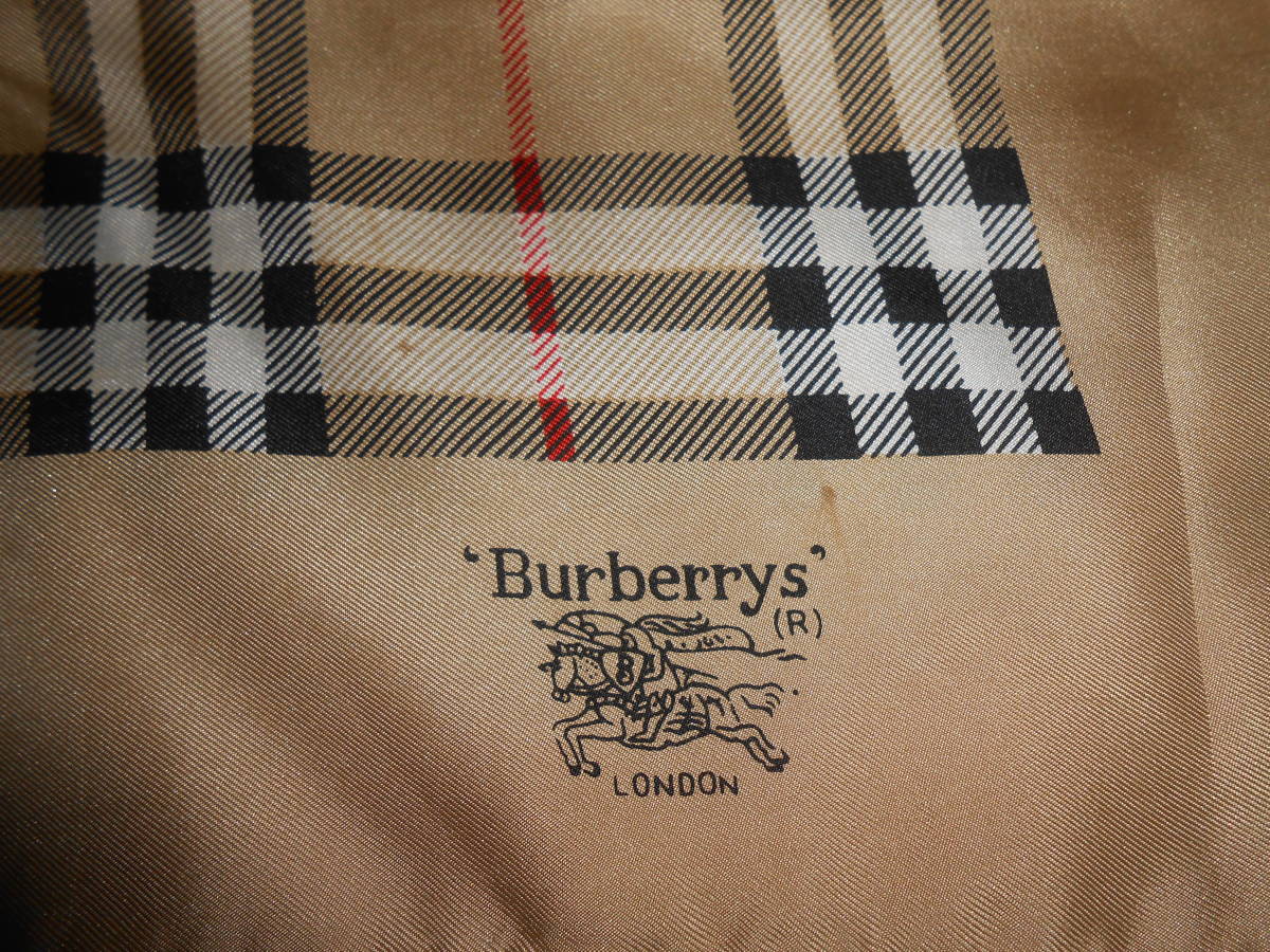 BURBERRY　バーバリー　まとめて　ハンドタオル　スカーフ　ハンカチ　メンズ　レディース　シルク　チェック　犬刺繍_画像8