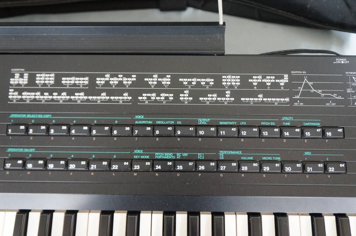 YAMAHA ヤマハ DX7s シンセサイザー 鍵盤楽器 ソフトケース付き