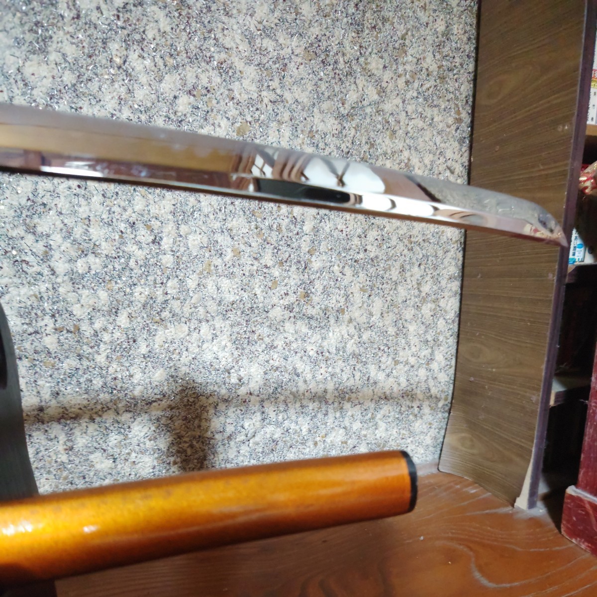 模造刀 模擬刀 日本刀 刃 全長約100cm 刃渡り約71cm 鞘抜き重さ約930g_画像6