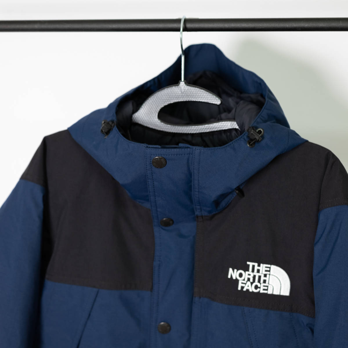 THE NORTH FACE：GORETEX マウンテンダウンジャケット、コズミックブルー、Sサイズ、タグ付き、BEAMS_画像4