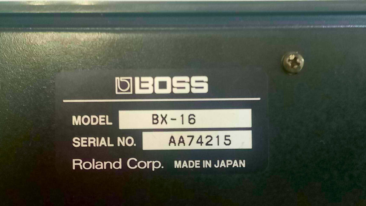 【簡易動作確認】BOSS 16チャンネル ステレオミキサー BX-16 （ACアダプター欠品）_画像7