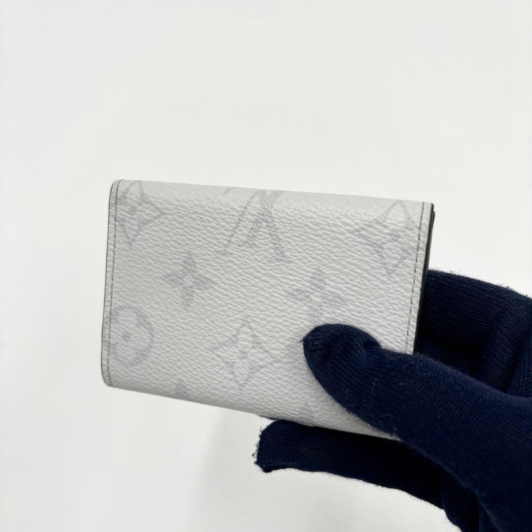 1円 ■美品■ LOUIS VUITTON ルイヴィトン タイガ ラマ ディスカバリーコンパクトウォレット 三つ折り 財布 コバルト 人気　現行_画像4