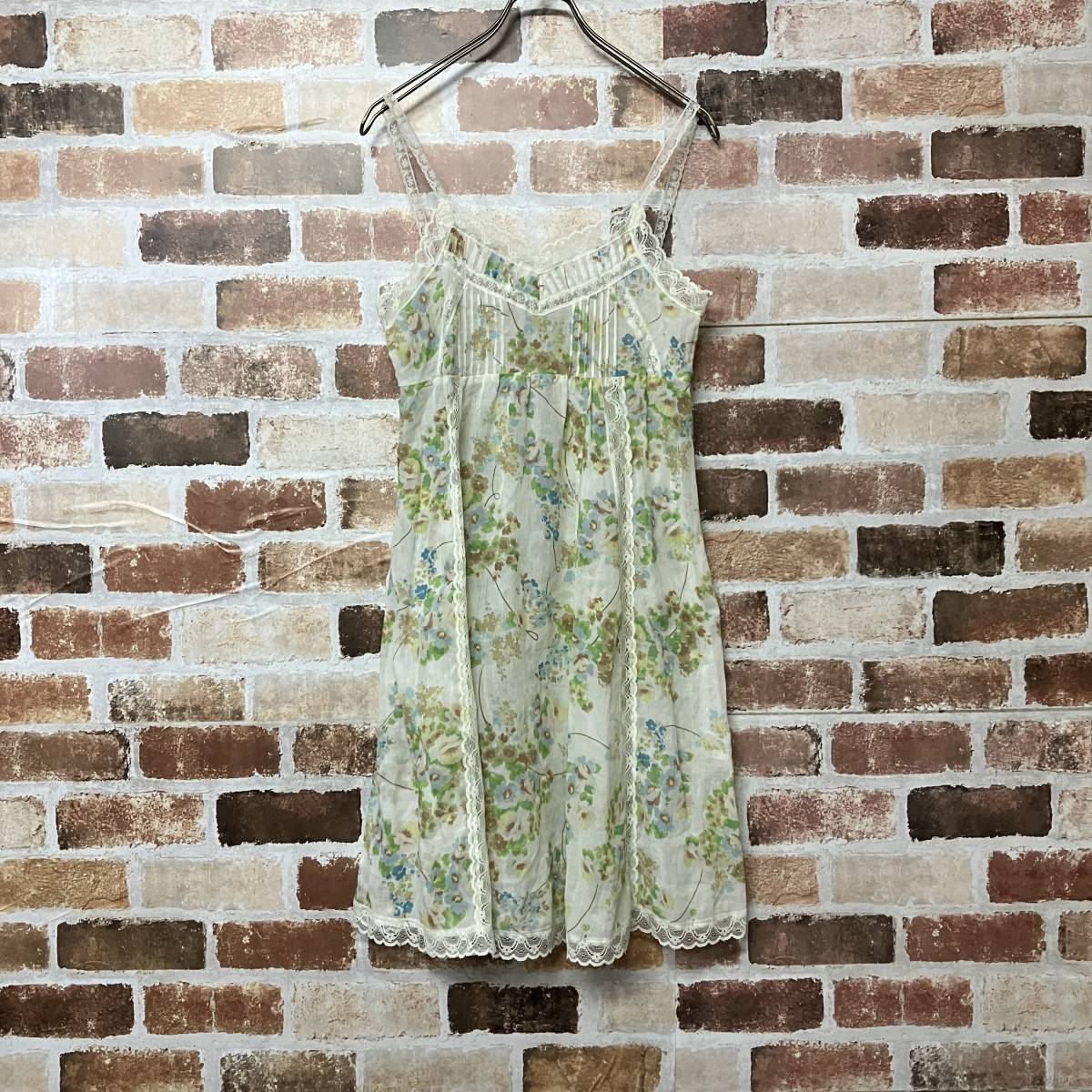 【OLIVE des OLIVE】日本制レースデザイン花柄キャミソールワンピース