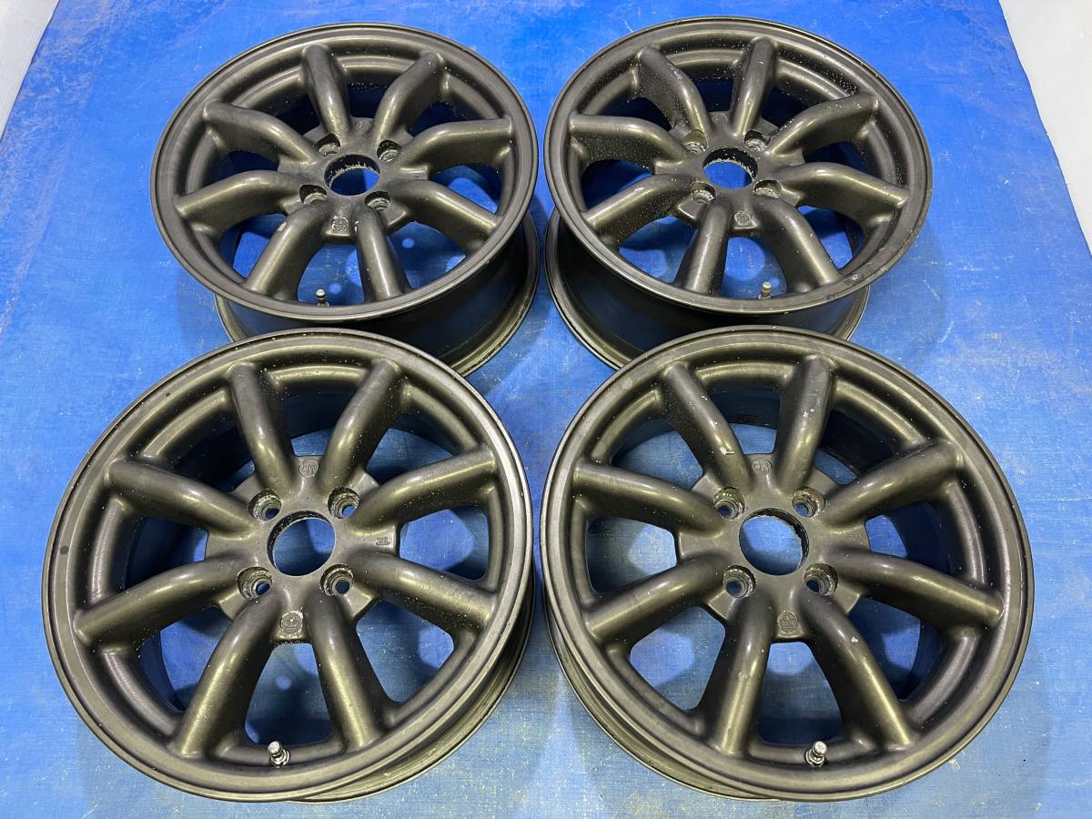 ■レア美品WATANABEワタナベRS8RS-8軽量マグネシウムMg15x6.5J+40_100/4ロードスターデミオヴィッツヤリスカローラマーチノートフィット_画像1