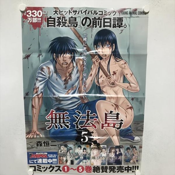 B13452 ◆無法島５ 販促 B2サイズ ポスター 送料180円 ★5点以上同梱で送料無料★_画像1