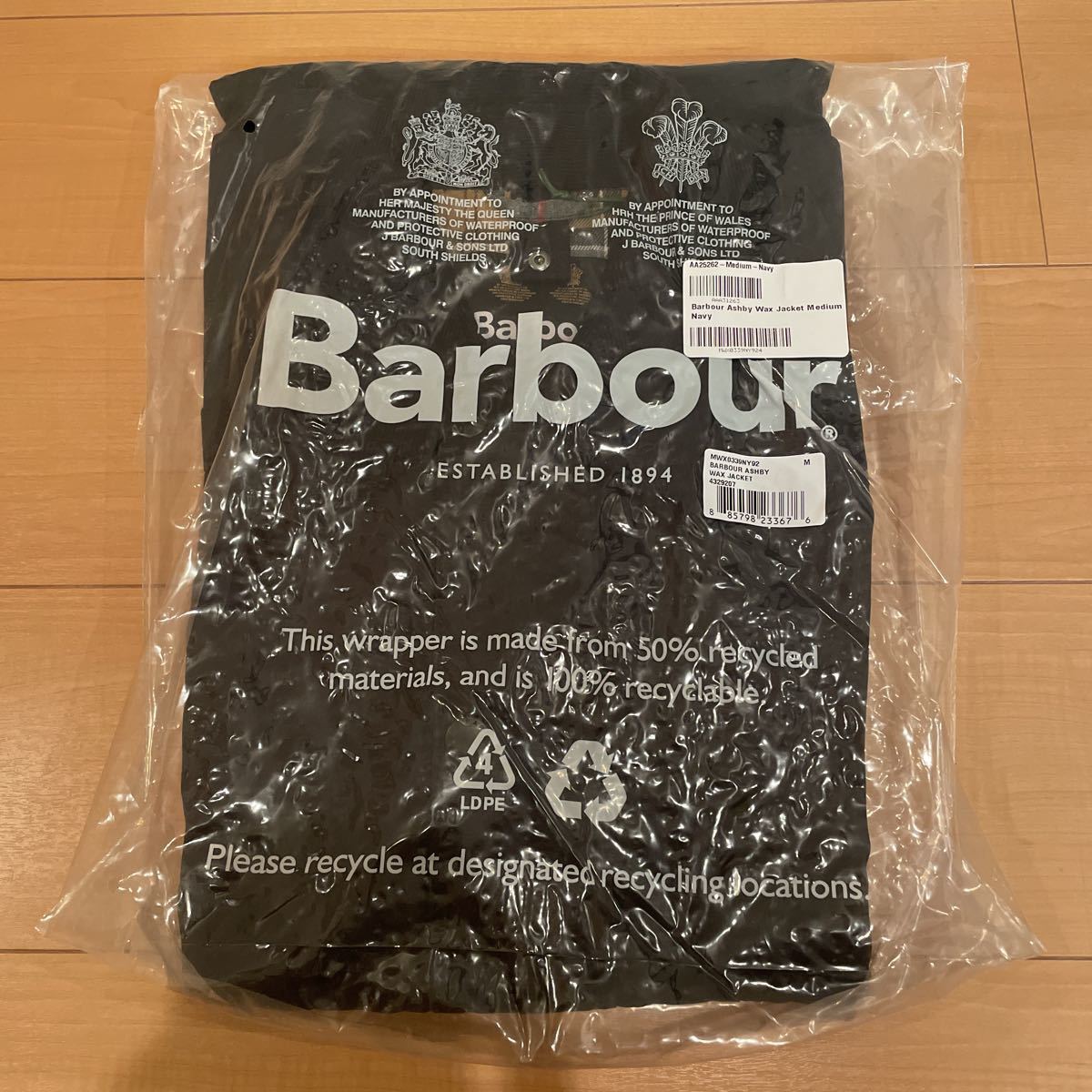 新品未使用 バブアー BARBOUR アシュビー ワックスド 海外Mサイズ ASHBY WAX JACKET オイルドコットン オイルド