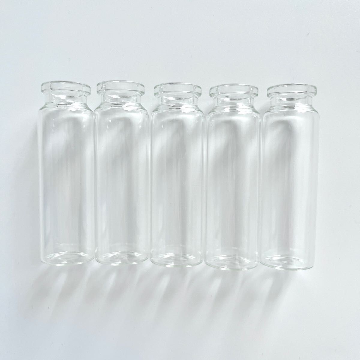 【輸入品】クリアガラス瓶 5本セット インテリア ボトル